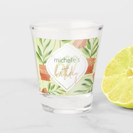 Copo De Shot Plantas Frescas Em Potes Cerâmicos