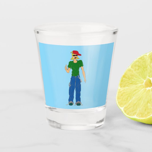 Copo De Shot polegares para cima (Frente)