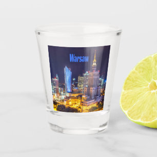 Copo De Shot Polônia de Varsóvia - Skyline, Espírito de Vars