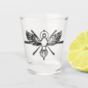 Copo De Shot Pomba do Espírito Santo Confirmação Religiosa e Pa