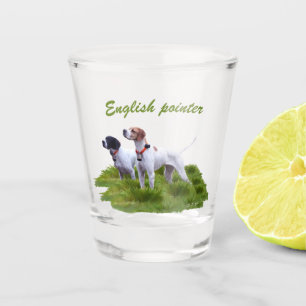Copo De Shot Ponteiro inglês, caça de pássaros
