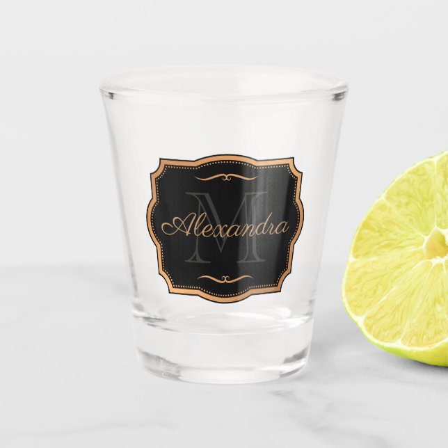 Copo De Shot Pontos dourados (Frente)