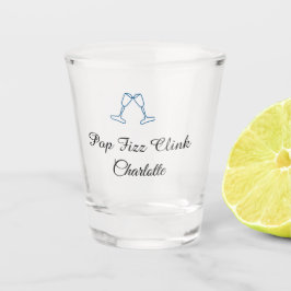 Copo De Shot Pop fizz clink blue champagne bottle new year