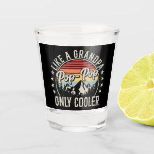 Copo De Shot Pop-Pop como um avô, apenas retro refrigerante