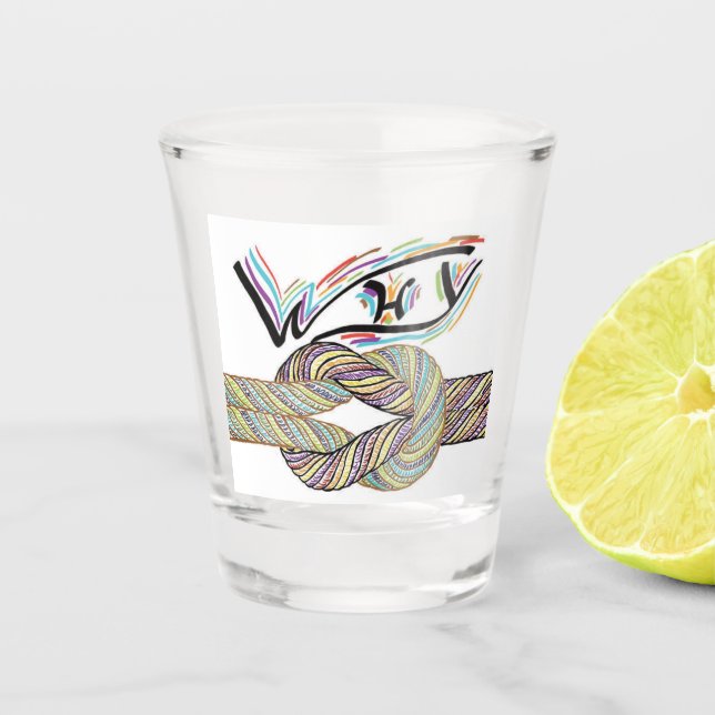 Copo De Shot "Por que não" é um vidro quente sem limites (Frente)