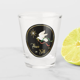 Copo De Shot Porta Branca Espalhando Paz Na Terra