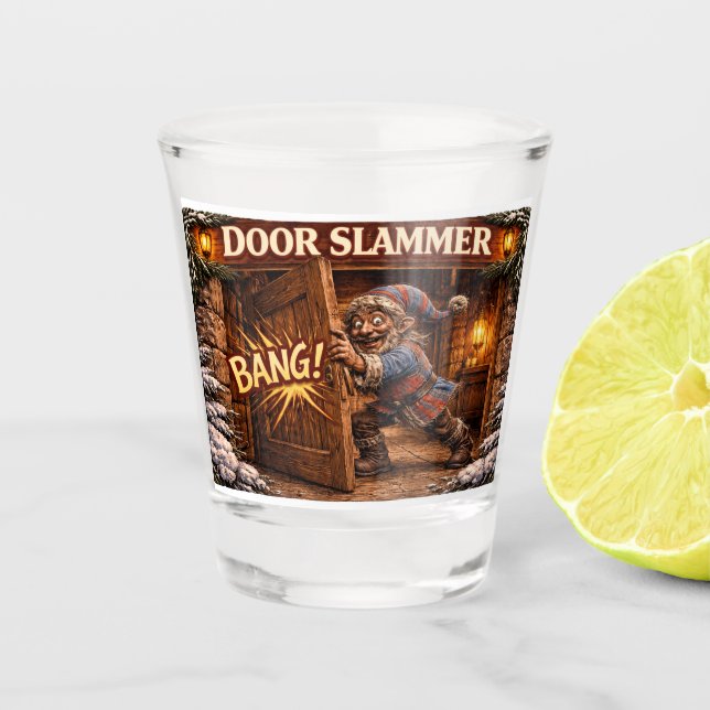 Copo De Shot Porteiro Islandês Yule Lad  (Frente)
