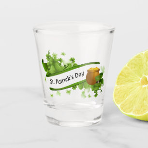 Copo De Shot Pote do Dia de São Patrício Dourado e Leprechaun