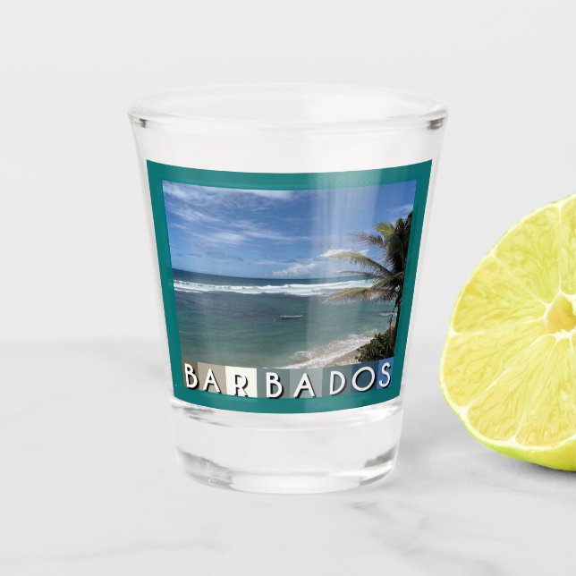 Copo De Shot Praia Barbados (Frente)