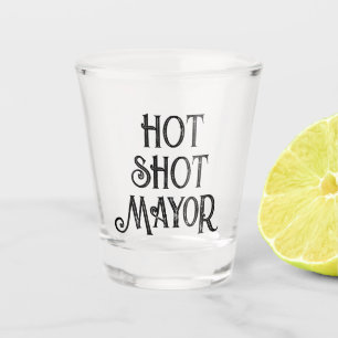 Copo De Shot Prefeito Quente Vidro De Presente Engraçado