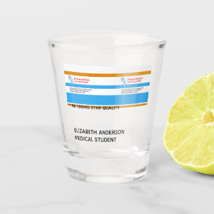 Copo De Shot Prescrição Para Sucesso Engraçado Formando Médico