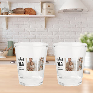 Copo De Shot Presente de Dia de os pais Feliz para Foto de Cola