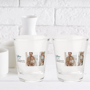 Copo De Shot Presente de Dia de os pais Feliz para Foto de Cola