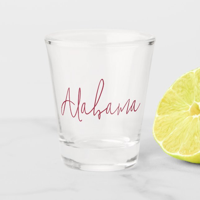 Copo De Shot Presente de Lembrança de Viagem do Alabama (Frente)