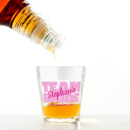 Copo De Shot Presente de Noiva Rosa para as Damas de Honra