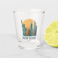 Presente de Viagem Minimalista Vintage Nova York