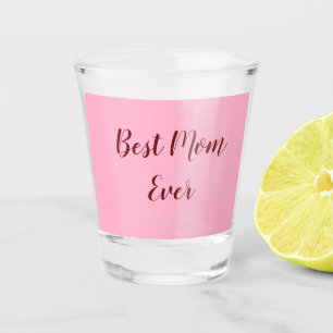 Copo De Shot Presente do dia das mães rosa vermelho melhor mãe