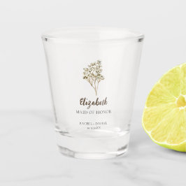 Copo De Shot Presente para Dama de Honra Elegante Grama-das-Pam