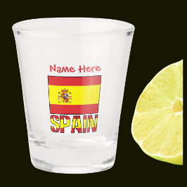 Copo De Shot Presente Personalizado da Bandeira da Espanha Hera