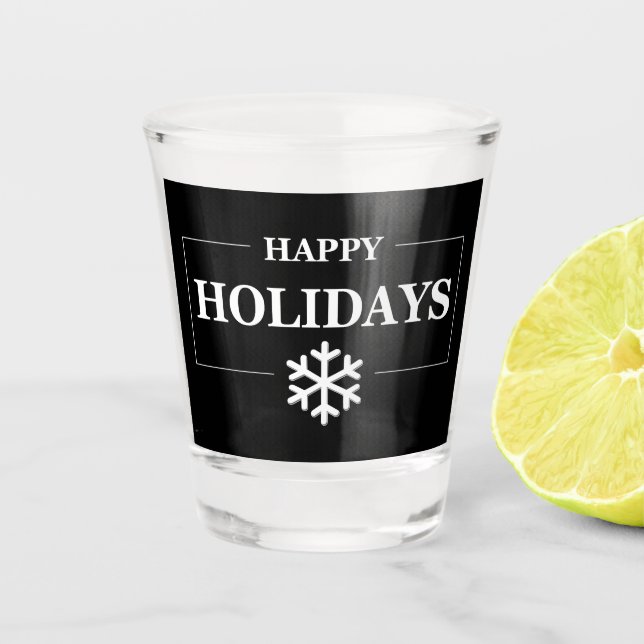 Copo De Shot Presente personalizado de Natal feliz personalizad (Frente)