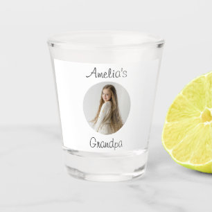 Copo De Shot Presente personalizado do vovô - Rosto neto -
