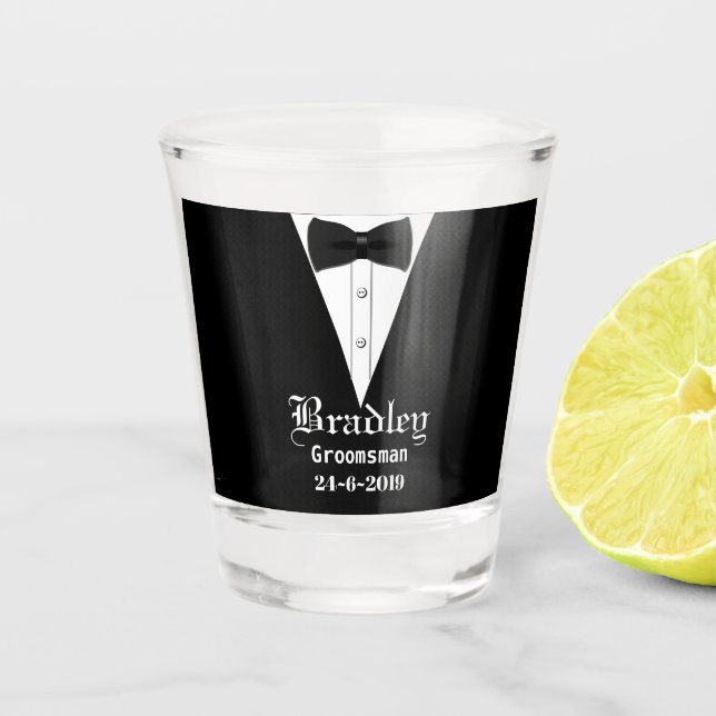 Copo De Shot Presente Personalizado para Padrinhos (Frente)
