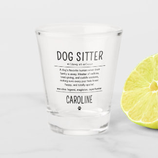Copo De Shot Presentes Divertidos Cuidador de Cães Personalizad