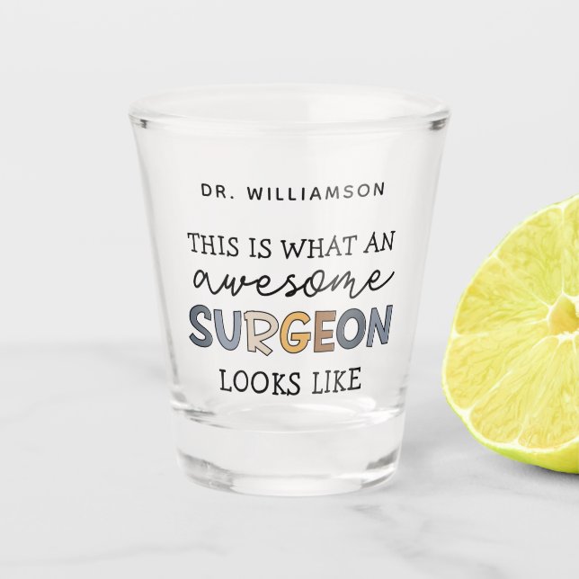 Copo De Shot Presentes do cirurgião sofisticado surpreendente c (Frente)