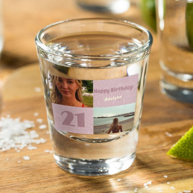 Copo De Shot Presentes personalizados para mulheres de 21 anos, (Gifts for 21 Year Old Female)