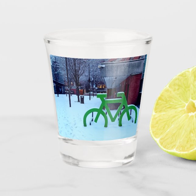 Copo De Shot Preso na neve (Frente)