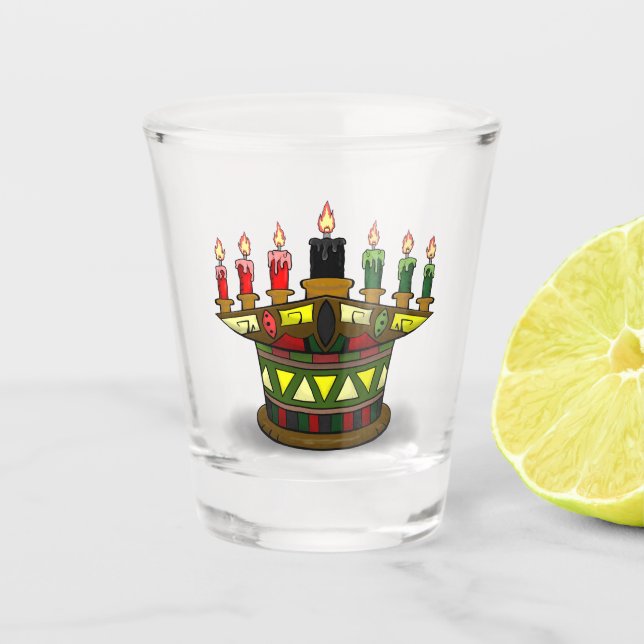 Copo De Shot Primeiras frutas do Kwanzaa (Frente)