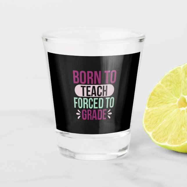Copo De Shot Professor de presentes | Nascer Ao Ensino (Frente)