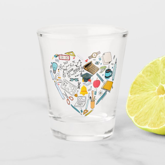 Copo De Shot Professor Instrutor Professor Tool Heart (Frente)