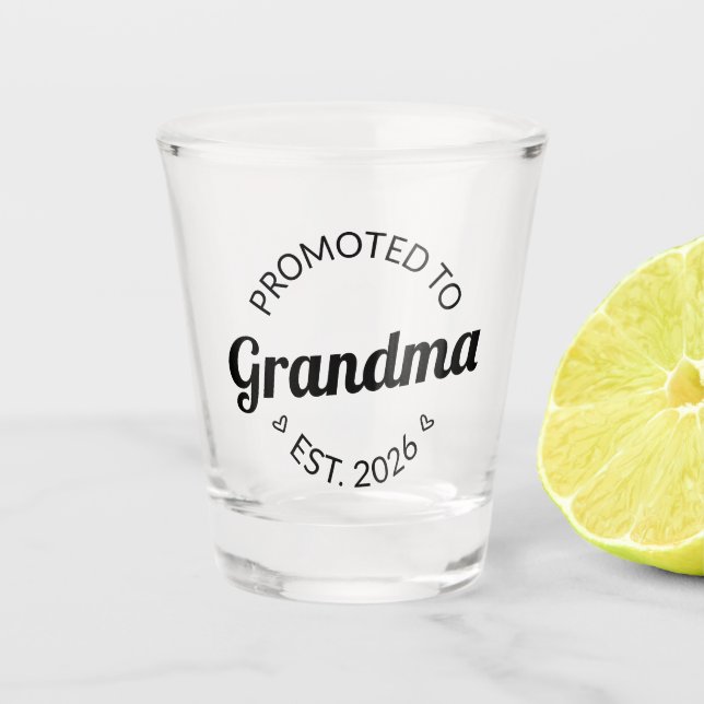 Copo De Shot Promovido À Avó Est. 2026 I (Frente)