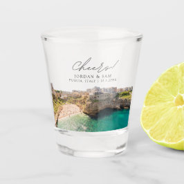 Copo De Shot Puglia Photo Wedding Favor Cheers Shot Glass