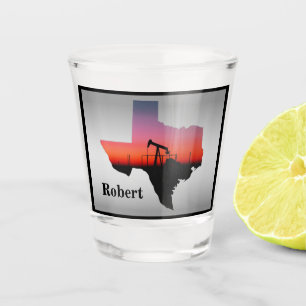 Copo De Shot Pump de petróleo Jack Texas Forma Personalizada