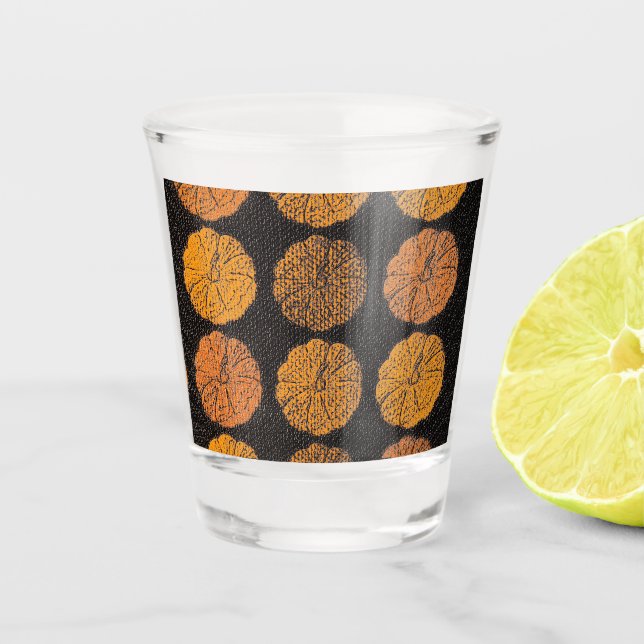Copo De Shot Pumpkin Pattern (Frente)