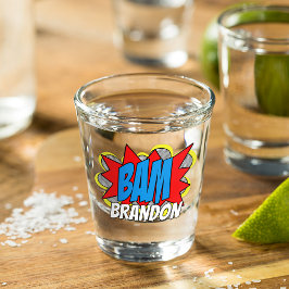 Copo De Shot Quadrinho Personalizado Divertido Estilo Pop Art