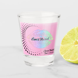 Copo De Shot "Quase Casados" Beso de Pastel Festa Lábios Ombrê