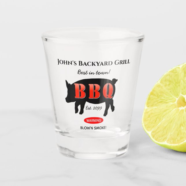 Copo De Shot Quintal Grelha cerveja Soda Handle Shot Glass (Frente)