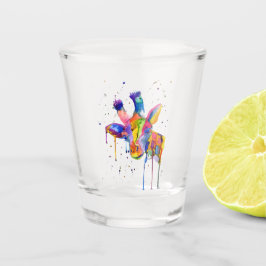 Copo De Shot Rainbow Giraffe Shot glass