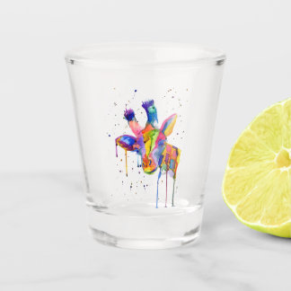 Copo De Shot Rainbow Giraffe Shot glass