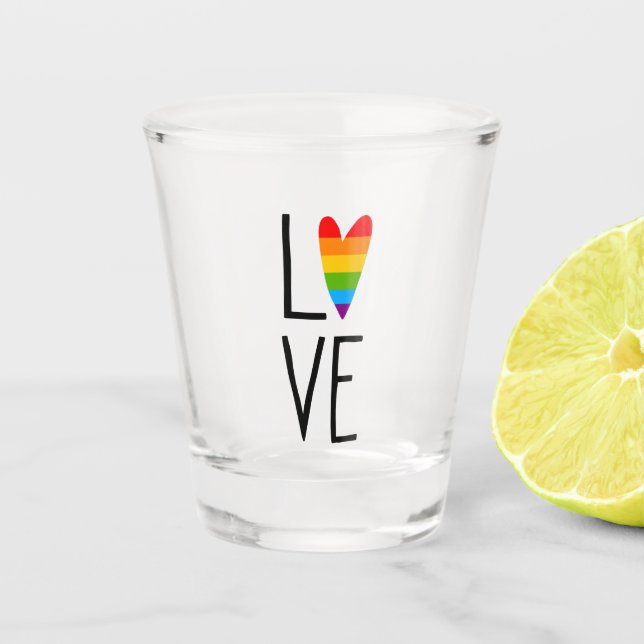 Copo De Shot Rainbow Love (Frente)