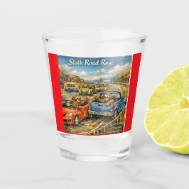 Copo De Shot Raiva na Estrada de Preguiça – Carro em Aquarela I