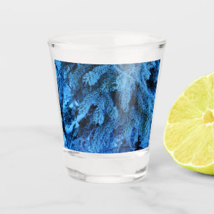 Copo De Shot Ramos de água salgada cobertos com neve e geada