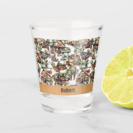 Copo De Shot Ranch Ocidental ou Cena de Fazenda Nacional Person