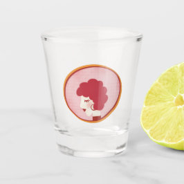 Copo De Shot Rapariga Ruiva no Espelho