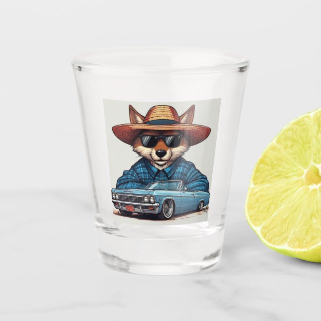 Copo De Shot Raposa Lowrider (Frente)