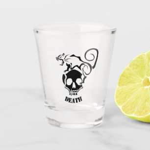 Copo De Shot Rato raivoso num crânio de Mau