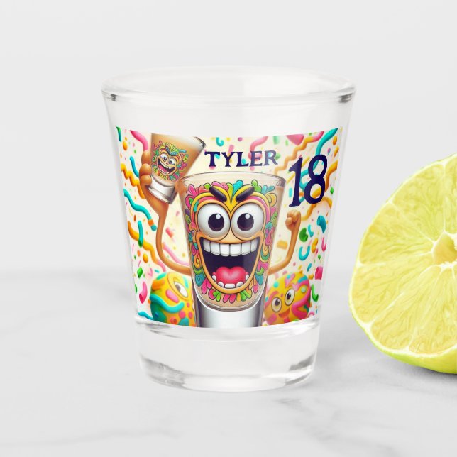 Copo De Shot Rave Party Shot Glass – vibrant Fun  (Frente)